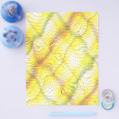 Yellow Faux Snakeskin Bulk Scrapbook Paper Pages Flyer (Einzeln)