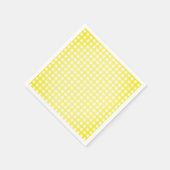 Yellow Faye Gingham Paper Napkins Serviette (Ecke)