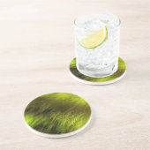 Yellow Feathers Sandstein Untersetzer (Seite)