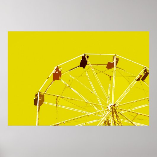Yellow Ferris Wheel Poster (Vorne)