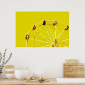 Yellow Ferris Wheel Poster (Küche)