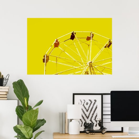 Yellow Ferris Wheel Poster (Heimbüro)