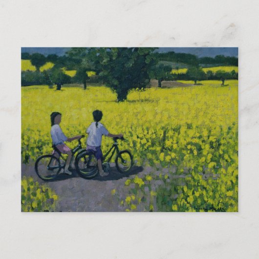 Yellow Field Kedleston Derby Postkarte (Vorderseite)