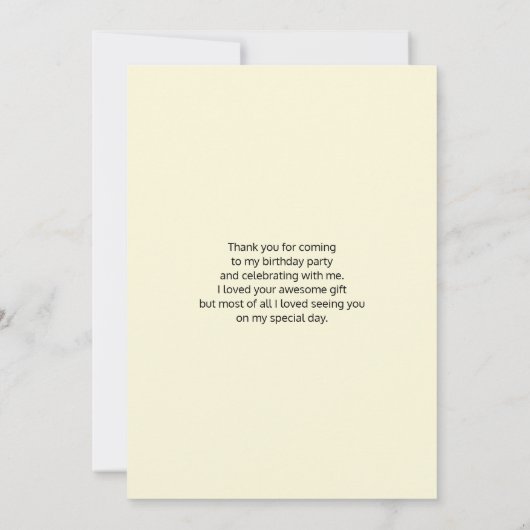 Yellow Field of Sunflowers Danke (Rückseite)