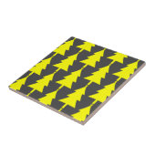 Yellow Fier Christmas Trees Pattern Fliese (Seite)