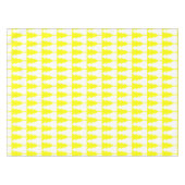 Yellow Fier Christmas Trees Pattern Tischdecke (Vorderseite (Horizontal))