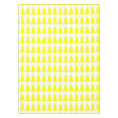 Yellow Fier Christmas Trees Pattern Tischdecke (Vorderseite)