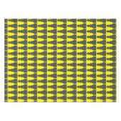 Yellow Fier Christmas Trees Pattern Tischdecke (Vorderseite (Horizontal))