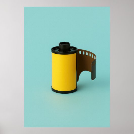 Yellow Film Roll Pop Art - Retro Photography Poster (Vorne)