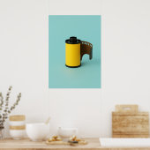 Yellow Film Roll Pop Art - Retro Photography Poster (Küche)