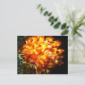 Yellow Fire Urchin Postkarte (Stehend Vorderseite)