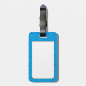 Yellow Fish des Kids auf dem Blue Pattern Gepäckan Gepäckanhänger (Rückseite vertikal)