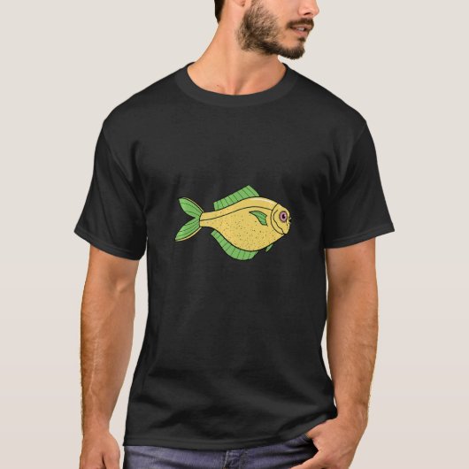 Yellow fish swimming T-Shirt (Vorderseite)