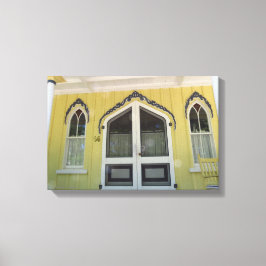 Yellow Flame Gingerbread - Martha's Vineyard Leinwanddruck