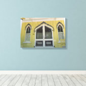 Yellow Flame Gingerbread - Martha's Vineyard Leinwanddruck (Insitu (Holzboden))