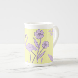 Yellow Flamingo Fine Porcelain Tasse
