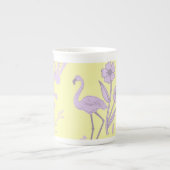 Yellow Flamingo Fine Porcelain Tasse (Vorderseite)