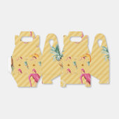 Yellow Flamingo Mango Lemon Muster Geschenkschachtel (Ungefaltet)