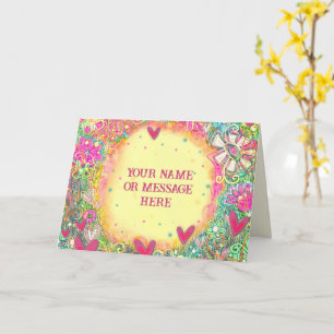 Yellow Floral Customizing Name Inspirivity Floral Karte