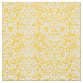 Yellow Floral Damask Stoff (Muster)
