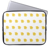 Yellow floral laptopschutzhülle (Vorderseite)