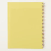 Yellow Floral Notebook | Cute Small Flowers & Colo Planer (Rückseite)