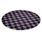 Yellow floral pattern  schneidebrett (Ecke)