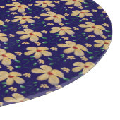 Yellow floral pattern  schneidebrett (Ecke)
