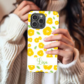 Yellow Floral Phone Case  iPhone Hülle