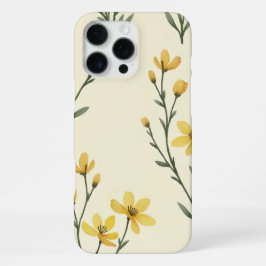"Yellow Floral Phone Case iPhone 16 Pro Max Hülle