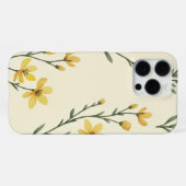 "Yellow Floral Phone Case iPhone Hülle (Rückseite (Horizontal))