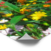 YELLOW FLORAL PSALM 118:24 FOTO-DESIGN POSTER (Ecke)