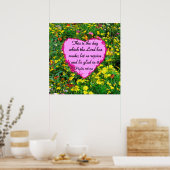 YELLOW FLORAL PSALM 118:24 FOTO-DESIGN POSTER (Küche)