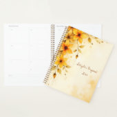 Yellow Floral Spiral-bound Spring Botanical Planer (Anzeige)