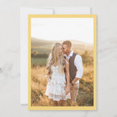 Yellow Floral The Two of Us Photo Save the Date (Rückseite)