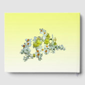 Yellow Floral Wedding Guest Book Gästebuch (Rückseite)