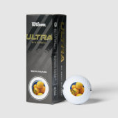 Yellow Florida Lemons Golfball (Verpackungen)