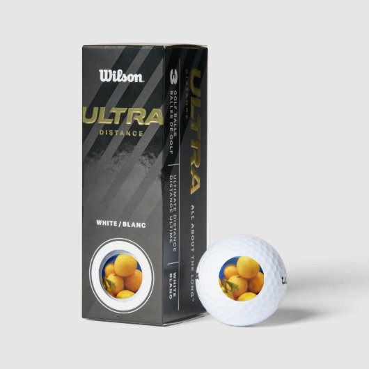 Yellow Florida Lemons Golfball (Verpackungen)