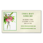 Yellow Florist Magnetische Visitenkarte (Vorderseite)