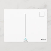 Yellow Flower- Blank Folded Greeting Card Postkarte (Rückseite)