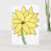 Yellow Flower Blank Karte (Vorderseite)