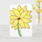 Yellow Flower Blank Karte (Gelbe Blume)