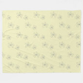 yellow flower blanket fleecedecke (Vorderseite (Horizontal))