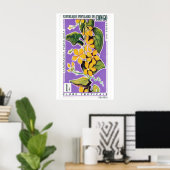 Yellow Flower Bunch - Vintage Congo Art - Postage Poster (Heimbüro)