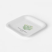 Yellow Flower Cholla Cactus Bridal Shower Pappteller (Gewinkelt)