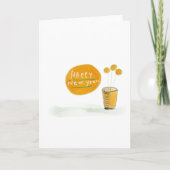 yellow　flower　new year karte (Vorderseite)