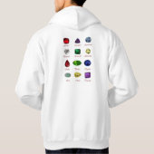 Yellow Flower Pattern Hoodie (Rückseite)
