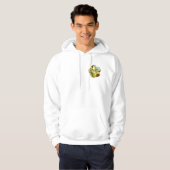 Yellow Flower Pattern Hoodie (Vorne ganz)