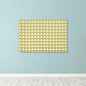 Yellow Flower Pattern Leinwanddruck (Insitu (Holzboden))
