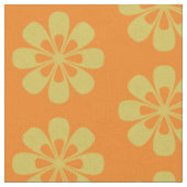 Yellow Flower Pattern Stoff (Nahaufnahme)